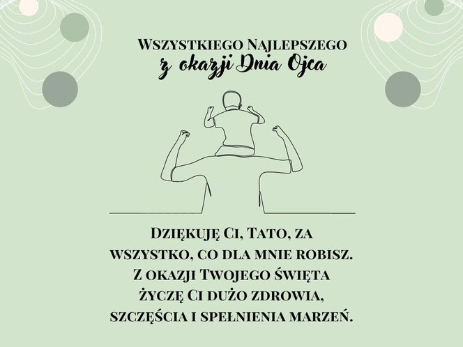 Dzień Ojca 2025 - kartki z życzeniami