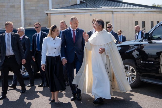 Prezydent Karol Nawrocki i pierwsza dama w Amerykańskiej Częstochowie