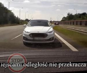 Autostrada A4. Drogowy szeryf filmuje własne wykroczenie