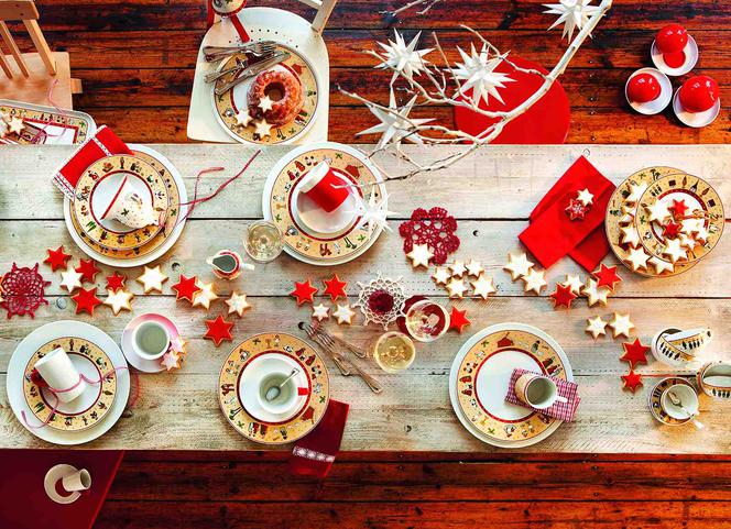 dekoracje świąteczne stołu