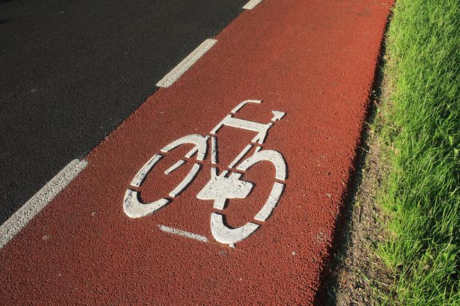 Red bike lane