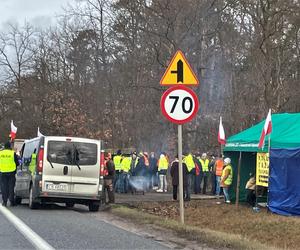 Protest rolników w Kujawsko-Pomorskiem. Zdjęcia z okolic Aleksandrowa Kujawskiego