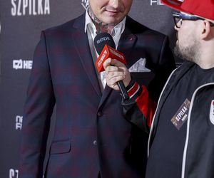 Artur Szpilka z narzeczoną Kamilą Wybrańczyk na premierze filmu Szpilka