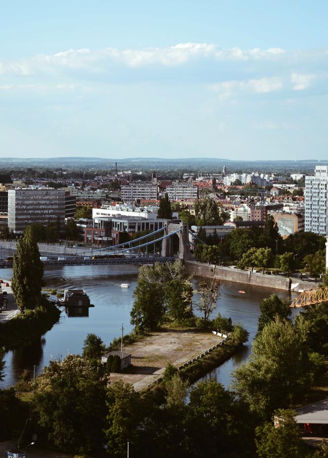 Tak wygląda Wrocław ogladany z najwyższego budynku na Przedmieściu Oławskim