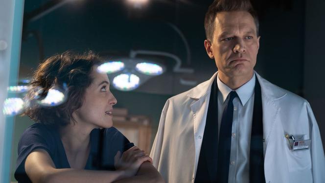 Na dobre i na złe, odc. 739. Falkowicz (Michał Żebrowski), Julka (Aleksandra Hamkało)