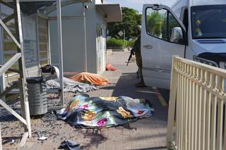 Atak rakietowy w strefie Gazy