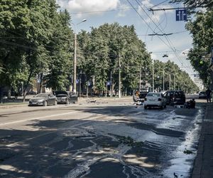 Miasto Sumy na Ukrainie.