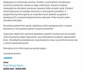 Zabawka z Action z odpryskującą farbą