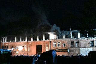 Pożar w zakładzie przetwórstwa opon w Szczecinie 