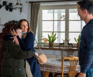 Barwy szczęścia odc. 3185. Kasia (Katarzyna Glinka), Mariusz (Rafał Cieszyński), Ksawery (Bartosz Gruchot)