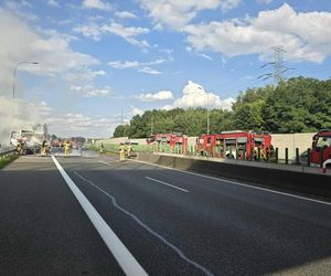 Dwa poważne zdarzenia na A4 w Małopolsce. Autostrada częściowo zablokowana w obu kierunkach