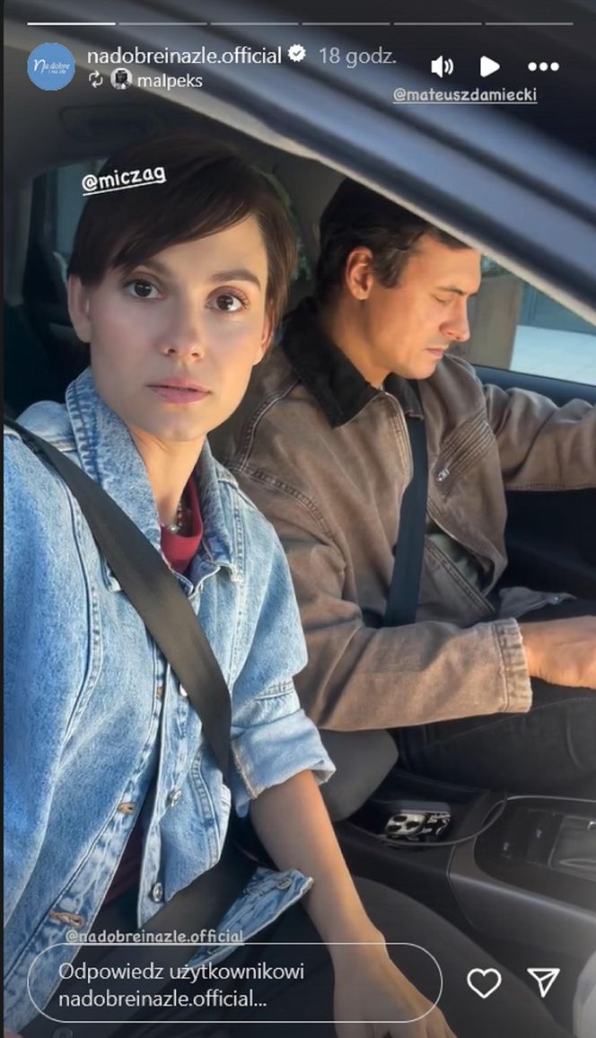 Na dobre i na złe. Blanka (Pola Gonciarz), Krzysztof Radwan (Mateusz Damięcki)