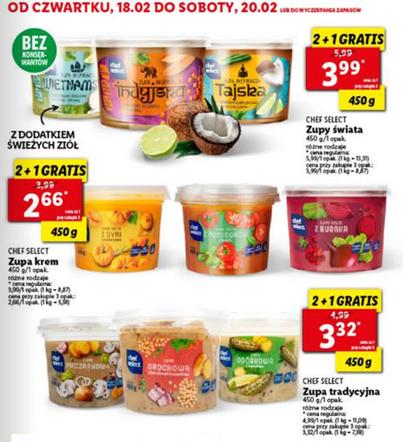 2 +2 gratis na zupy