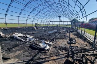 Hangar z samolotami doszczętnie spłonął