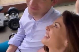 Barwy szczęścia nowy sezon na planie. Kasia (Katarzyna Glinka), Łukasz (Michał Rolnicki)