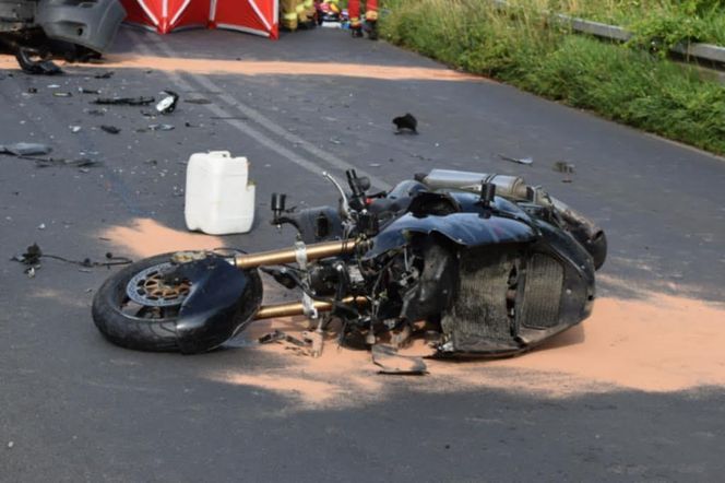 Wypadek motocyklisty 