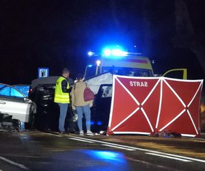 Tragedia na drodze. Jedna osoba nie żyje, pięć rannych. W akcji śmigłowiec LPR