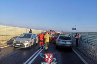 Wypadek na Wschodniej Obwodnicy Wrocławia 