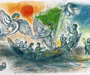 Marc Chagall Odyseja, rycina XIX