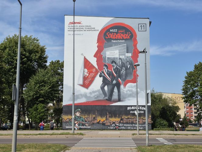 Mural "Solidarności" w Białymstoku
