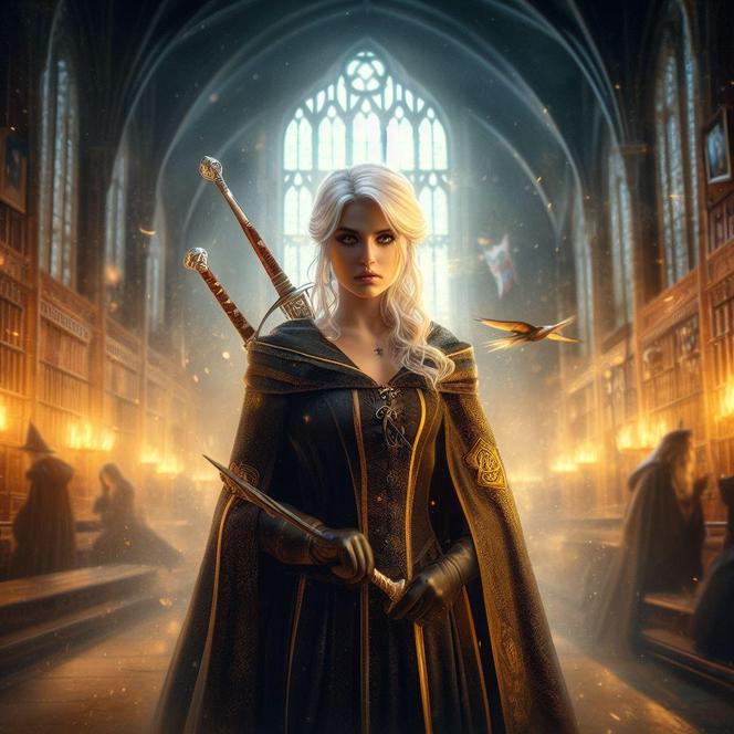 Wiedźmin: Geralt, Ciri, Triss i Yennefer w Hogwarcie! AI przeniosła ich do szkoły magii!