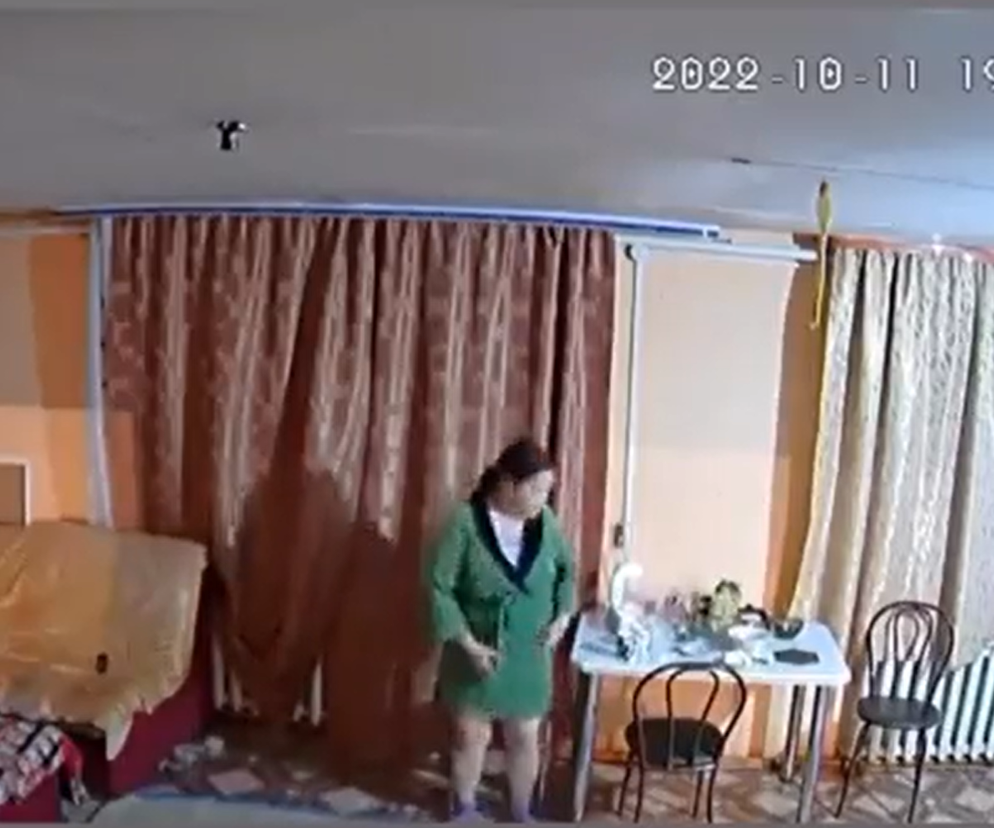 Rosyjski żołnierz ukradł kamerę monitoringu