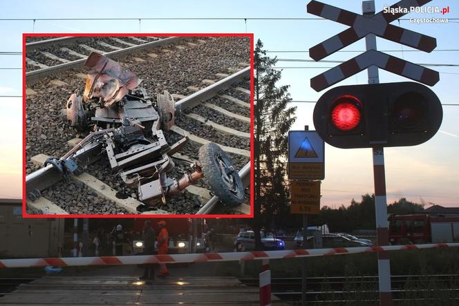 Wypadek na przejeździe kolejowym w Jackowie