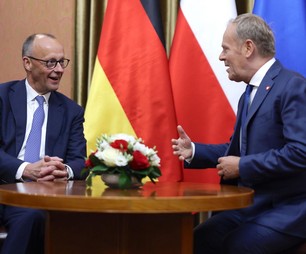 Premier Donald Tusk oraz kanclerz Niemiec Friedrich Merz 