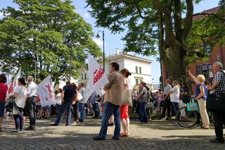 Protest budżetówki z Solidarności w Bydgoszczy [ZDJĘCIA]