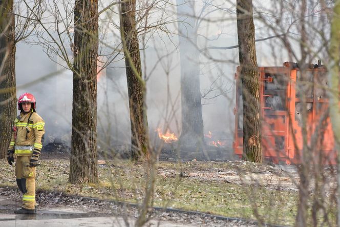 Pożar pustostanów przy ul. Grudziądzkiej w Toruniu. To nie pierwszy raz!