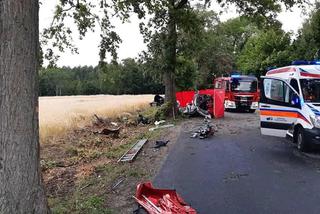 Tragedia w powiecie tucholskim! Kierowca zginął na miejscu! [ZDJĘCIA]