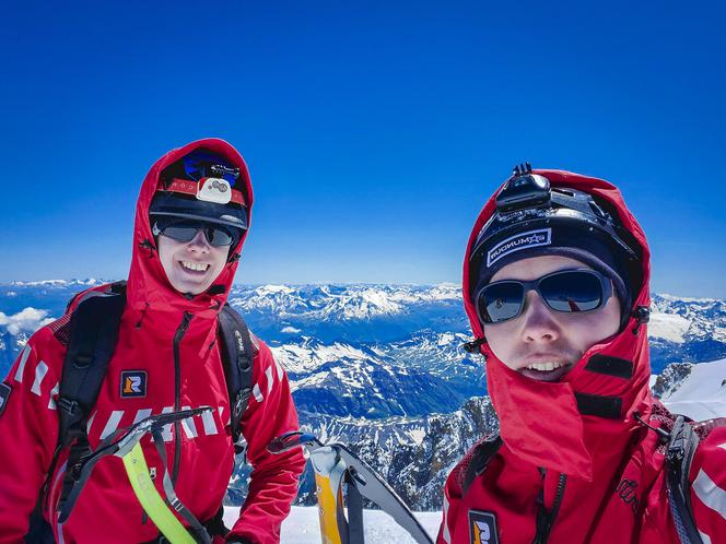 Strażacy zdobyli Mont Blanc!  Jednym z nich jest Adrian z Dukli [ZDJĘCIA, WIDEO]
