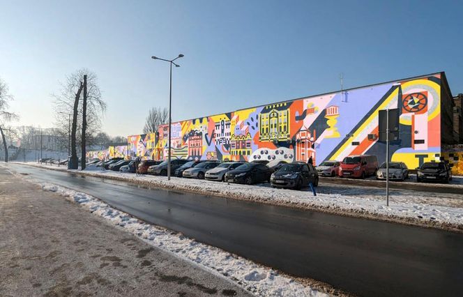 Mural przy tarnogórskim centrum przesiadkowym już gotowy