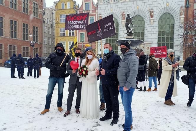 Protest branży weselnej