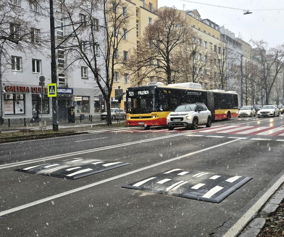 Progi zwalniające na alei Waszyngtona