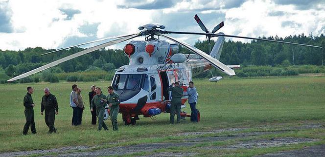 Dzieci poleciały do Krakowa wojskowym helikopterem