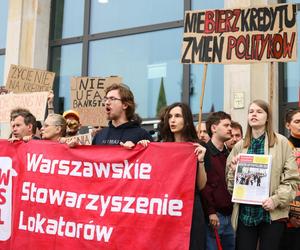 Protest przeciwko programowi Mieszkanie na Start w Warszawie