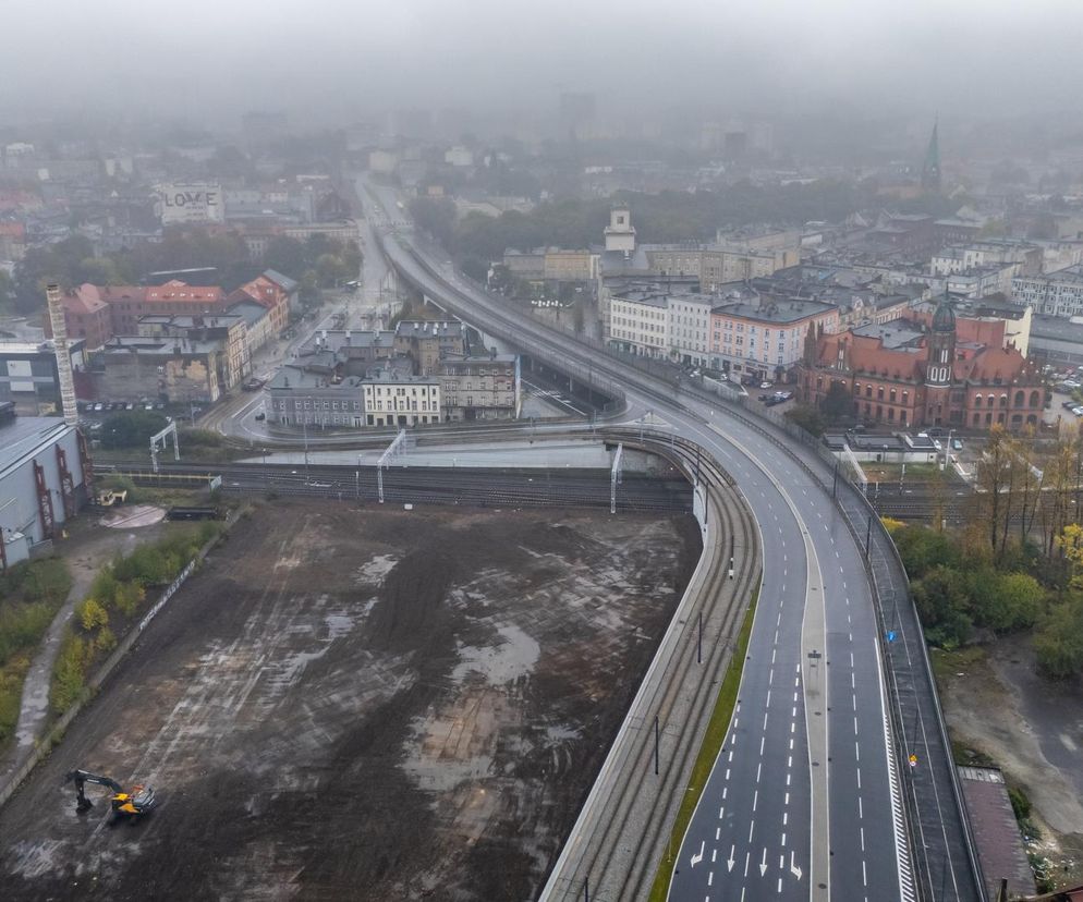 Estakada w Chorzowie i teren po Hucie Kościuszko