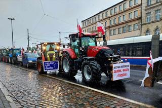Dźwięk kilkuset klaksonów niesie się po Bydgoszczy. Rolnicy: Bez nas będziecie głodni, nadzy i trzeźwi