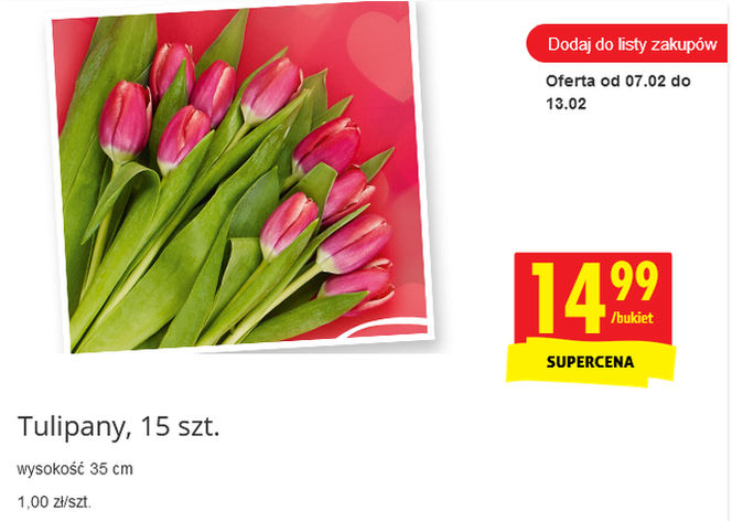 promocja walentynkowa w Biedronce 