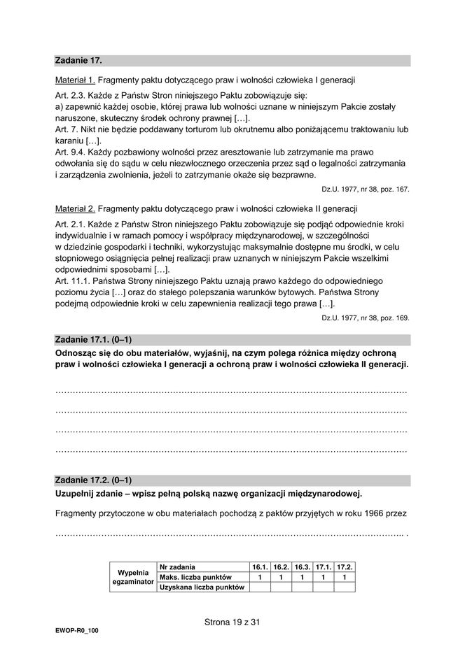 Matura 2025: WOS poziom rozszerzony 13.05.2025. ARKUSZE CKE [Formuła 2015]	