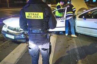 Wypadek na skrzyżowaniu Nad Wierzbakiem/al. Wielkopolska