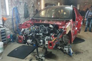 Skradziony SUV był już w częściach