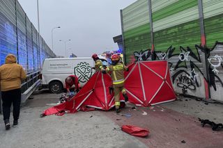  Warszawa. Wypadek na ul. Marsa. Zderzenie sześciu pojazdów [ZDJĘCIA]