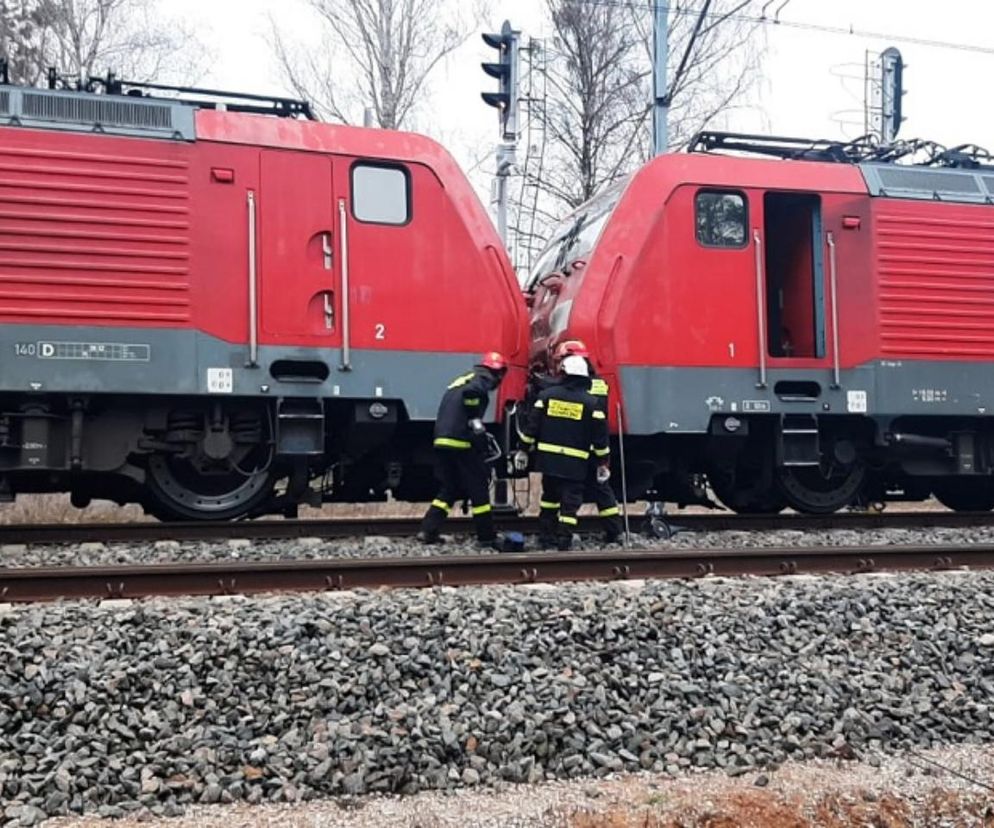 Zderzenie dwóch lokomotyw w pow. bialskim