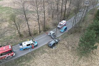 Dwa samochody osobowe zderzyły się w Mysłowicach