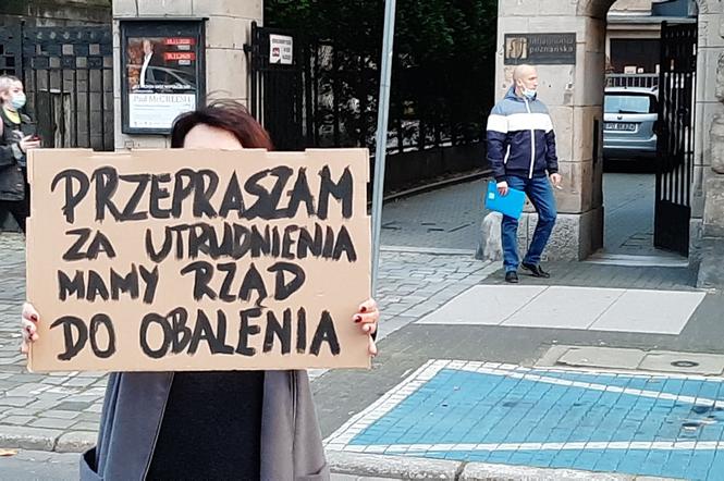 Protestujący zablokowali ruch w centrum miasta