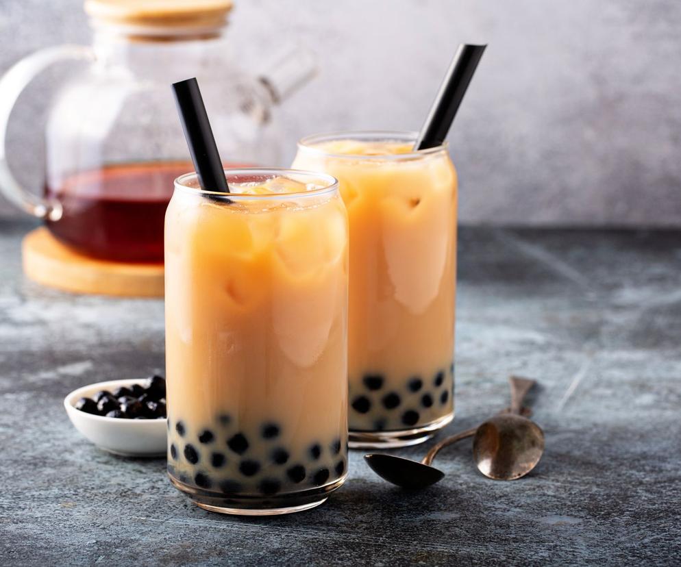 Bubble tea z mlekiem i miodem