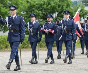 Uroczyste ślubowanie 69 nowych policjantów  w Oddziale Prewencji Policji w Katowicach