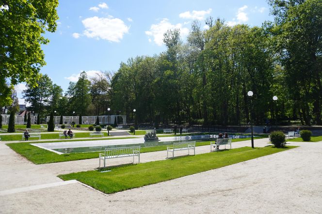 Różanka w Parku Planty po remoncie